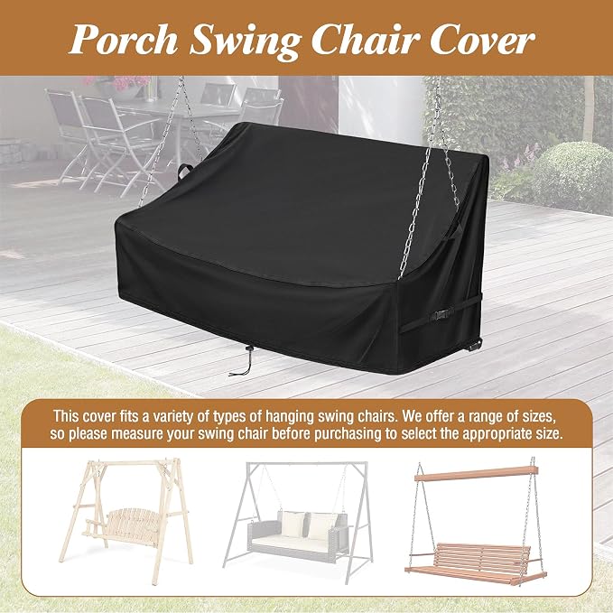 Kasla Porch Swing Seat Cover, Waterproof Swing Covers - Image 4