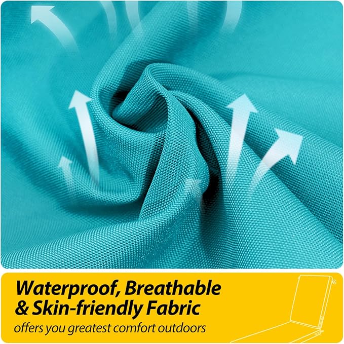 AAAAAcessories Outdoor Chaise Lounge Cushions, Fade-Resistant, Waterproof Patio - Image 4