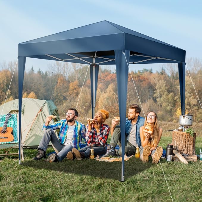 VINGLI 6.5x6.5 Pop Up Canopy Tent, Outdoor Tent Canopies Foldable Portable - Image 2