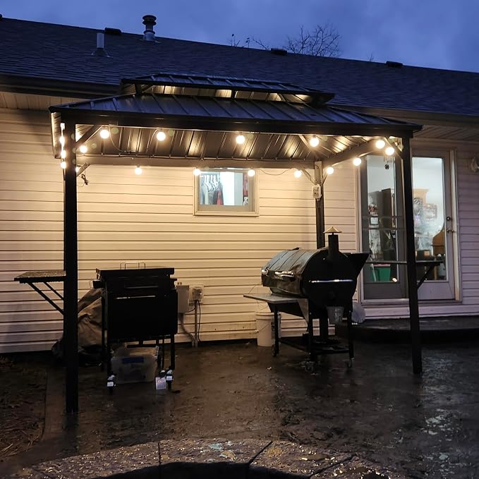 PURPLE LEAF 6.5' X 10' Hardtop Grill Gazebo - Image 2