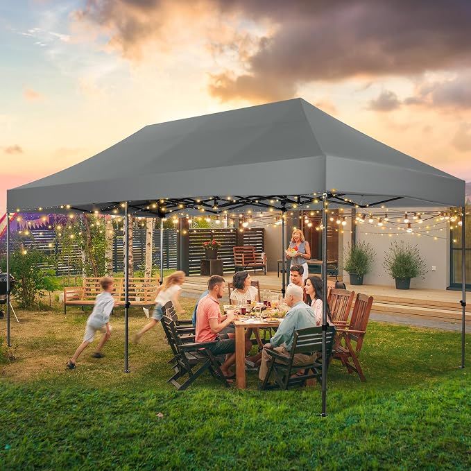 COBIZI 10x20 Pop up Canopy Tent Heavy Duty Without Sidewalls, Easy Set-up - Image 9