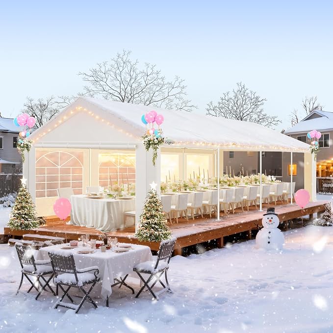 COBIZI 10x30 Party Tent Heavy Duty, Large Outdoor Wedding Tents - Image 8