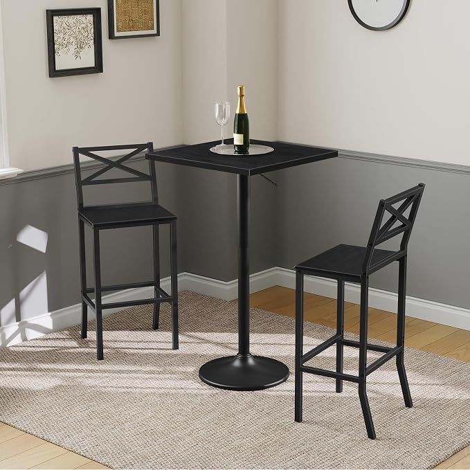 Bar Stools, Kitchen Breakfast Bar Chairs, Easy Assembly, - Image 7