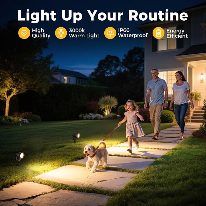 L LOHAS LED 5W Low Voltage Landscape Lighting, 12V 24V Outdoor Spot Lights - Image 7