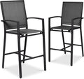 Best Choice Products Outdoor Bar Stools Set of 2, Bar Height, Patio Furniture by BestChoiceProducts