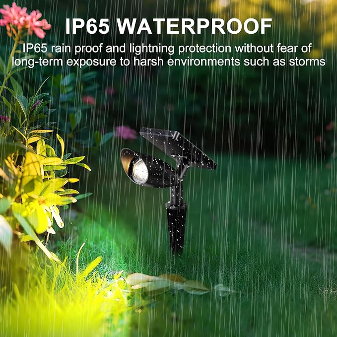 Boajuna Solar Spot Light Outdoor, Solar Landscape Spotlight Waterproof Security - Image 8