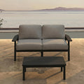 Patio Furniture Set 2 Seats, HDPE Outdoor Sectional by PatioKingdom