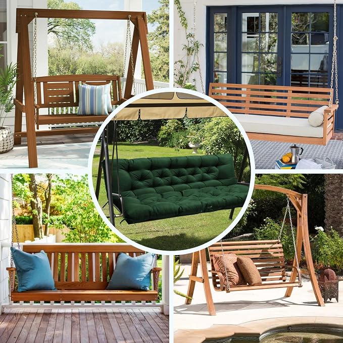 Porch Swing Cushions, Waterproof Swing Cushions Replacement - Image 6