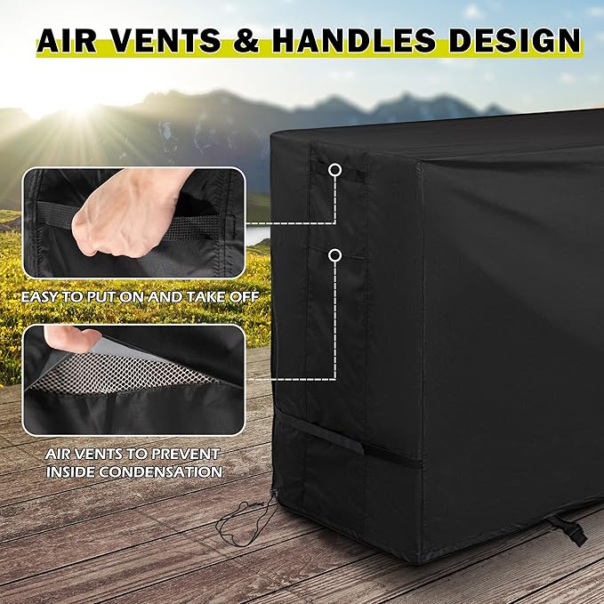 Bar Height Patio Set Cover, Outdoor Bistro Set Cover - Image 4