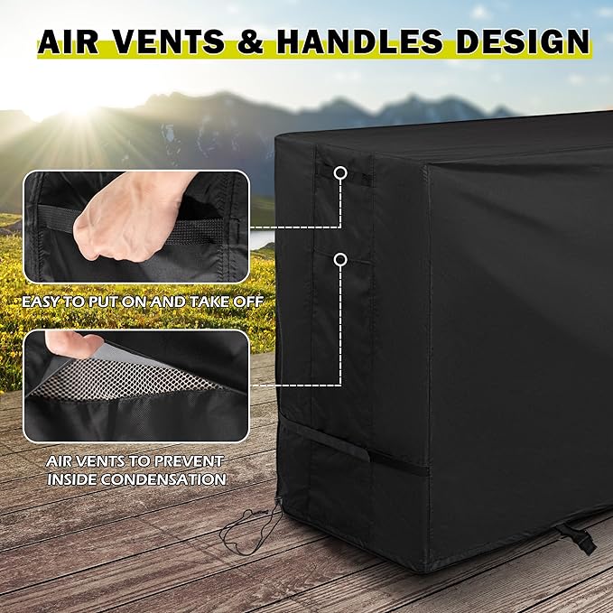 Bar Height Patio Set Cover, Outdoor Bar Stools Set Cover - Image 4