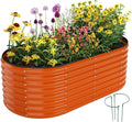 Galvanized Metal Planter Raised Garden Bed Kit by ZFHgarden