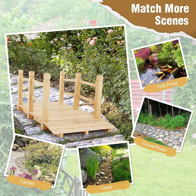 Giantex 5 ft Garden Bridge - Image 5
