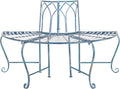 SAFAVIEH Outdoor Furniture Collection – Abia Antique Blue Distressed Wrought by SAFAVIEH