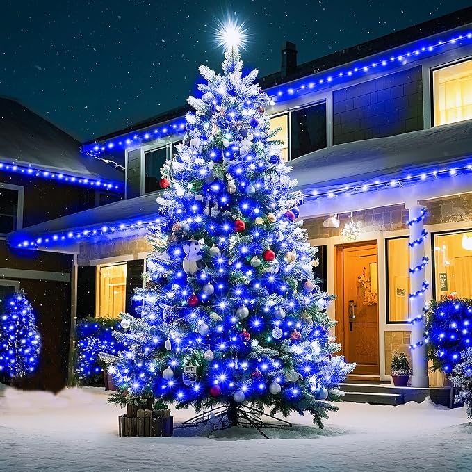 KNONEW 403ft 1000 LED String Lights Outdoor Christmas Light 8 Modes & Timer - Image 3