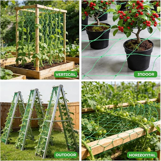 DECYOOL Trellis Netting for Climbing Plants, Garden Trellis Netting Plant - Image 7