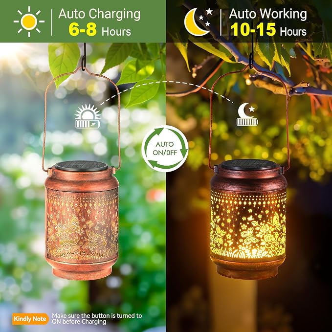 KOOPER Solar Lanterns Outdoor Waterproof Birthday Gifts - Image 8