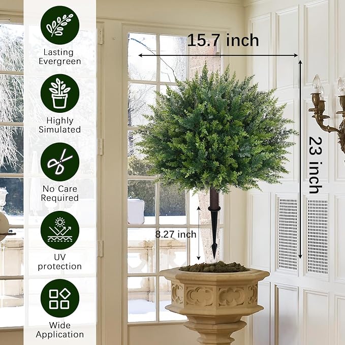 Waipfaru Artificial Plants Outdoor, UV-Resistant Fake Plants Fake Bushes Shrubs - Image 3