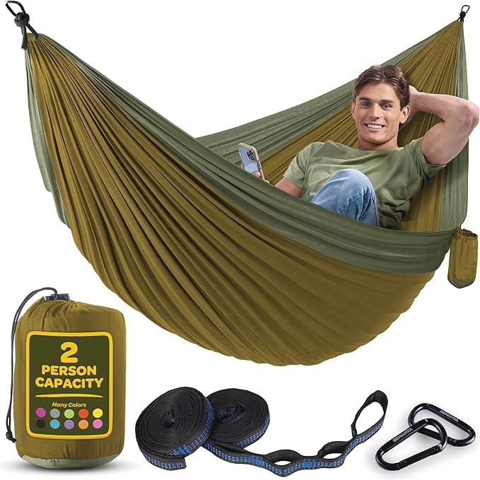 Durable Hammock 500 lb Capacity, Nylon Camping Hammock Chair by Sewanta