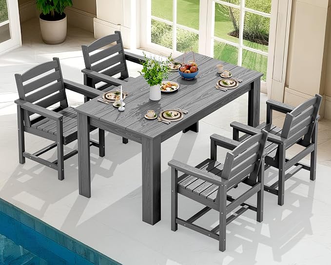 SERWALL Patio Dining Set for 4, Outdoor Dining Sets for 4 Person - Image 7