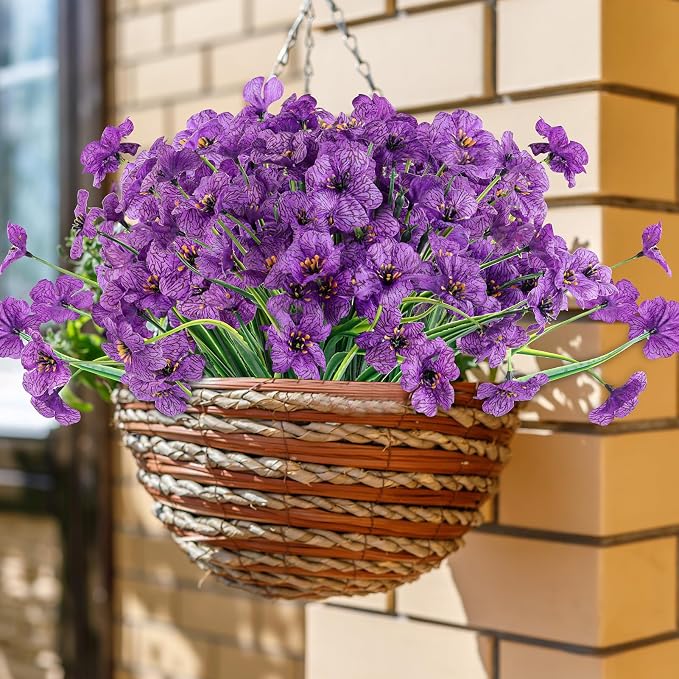 24 Purple Bundles Artificial Flowers - Image 4