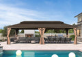 PURPLE LEAF 12' X 28' Outdoor Hardtop Gazebo Patio Wide Aluminum Frame Metal by PURPLELEAF
