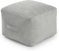 MeMoreCool Square Stuffed Pouf Ottoman Foot Rest, Floor Pouf Foot Stool by MeMoreCool