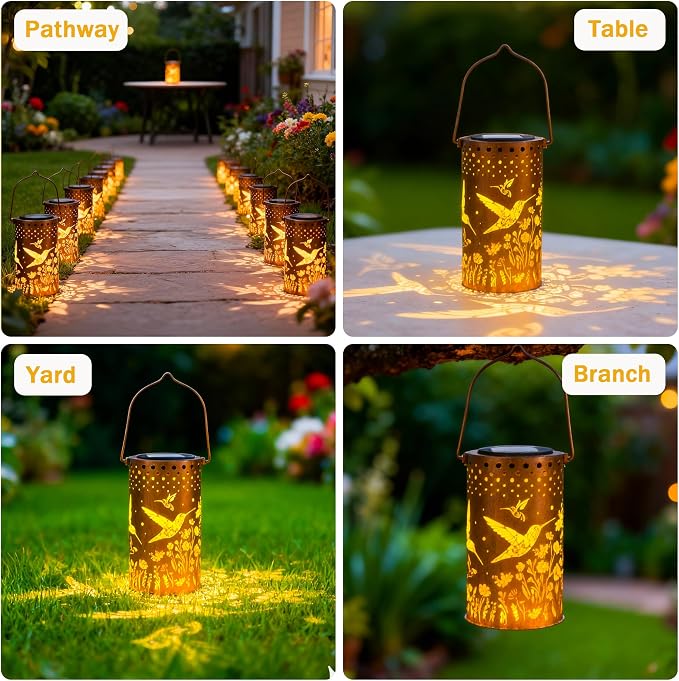 Hummingbird Solar Lanterns Outdoor Waterproof, Birthday Gifts - Image 5