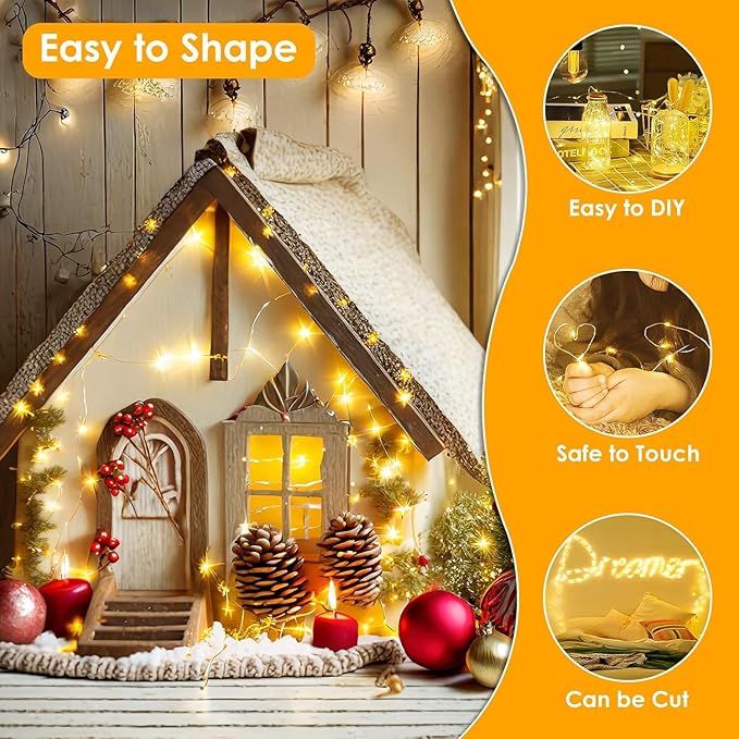 Extra Long 99Ft 300 LED Fairy Lights Plug in, Waterproof String Lights Outdoor - Image 5
