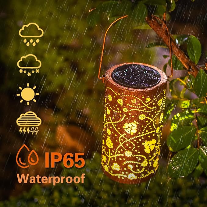 Ladybug Solar Lanterns Outdoor Waterproof Hanging Solar Lights Ladybug Gifts - Image 5