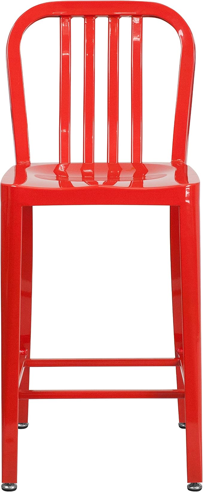 Flash Furniture Gael Commercial Grade 2 Pack 24" High Red Metal Indoor-Outdoor - Image 8