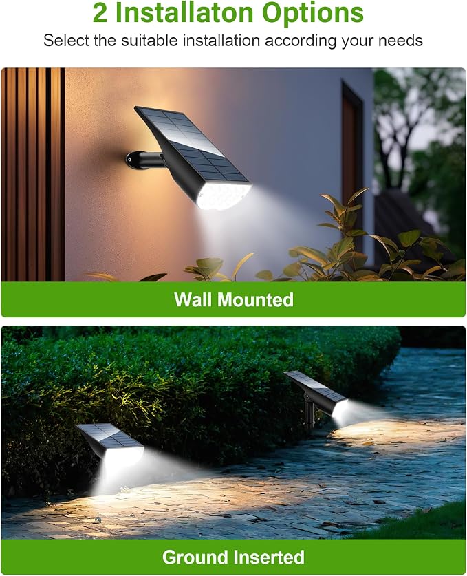 Solar Spot Lights Outdoor, Solar Lights Outdoor Waterproof IP65, 3 Brightness - Image 6