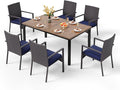 PHI VILLA 7 Pieces Outdoor Dining Set by PHIVILLAThepioneerofcomfortablehouseholdsupplies