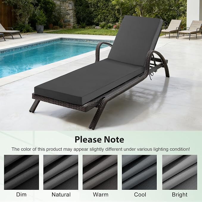 Chaise Lounge Cushions Outdoor, Outdoor Chaise Cushion - Image 7