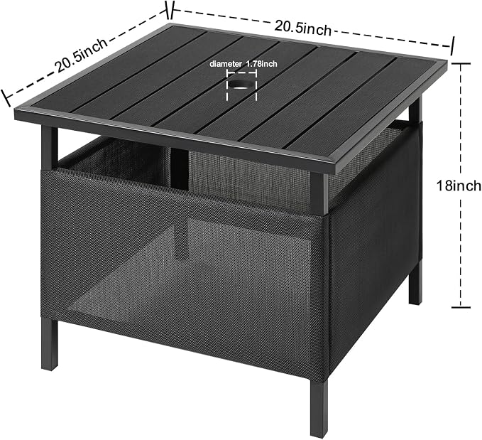 LZRS Adirondack Square Outdoor Side Table - Image 3