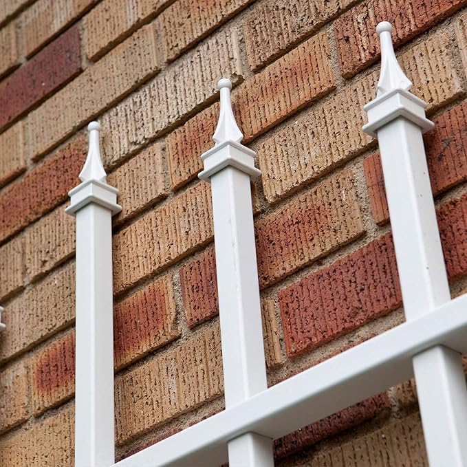 Dura-Trel Winchester Vinyl Trellis, Outdoor Plant Support Frame, Use Against - Image 6