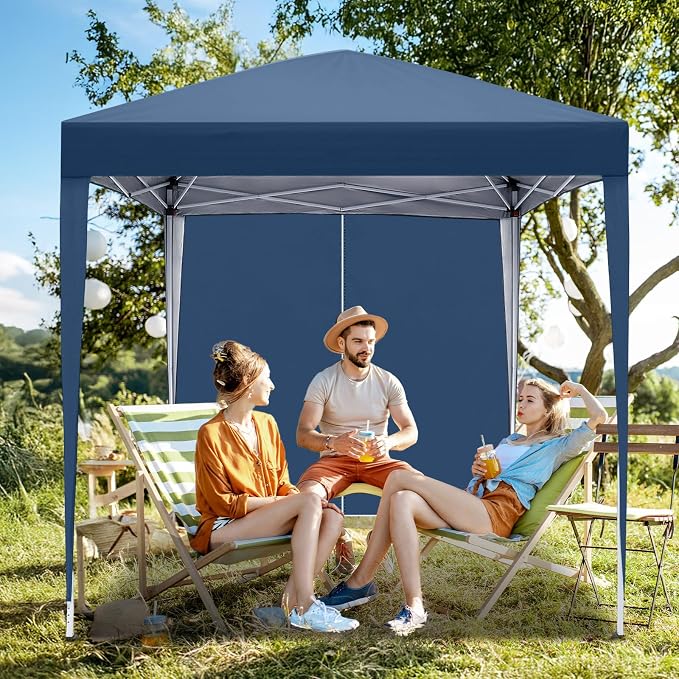 VINGLI Pop Up Canopy Tent with Sidewalls, Outdoor Gazebo Canopy Tent, Patio - Image 2