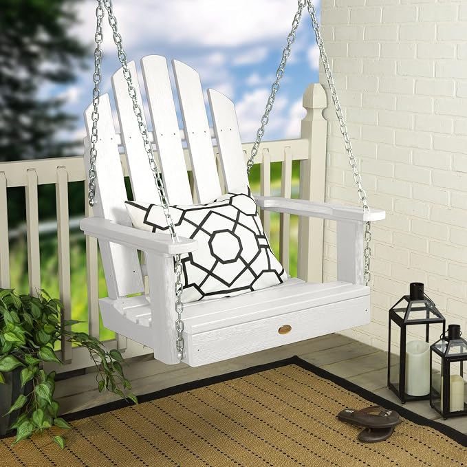 highwood Classic Westport Adirondack Single Seat 1-Person Porch Swing - Image 2