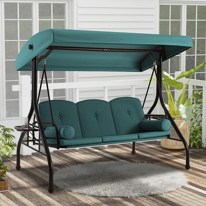 GYUTEI 3 Seat Outdoor Porch Swing - Image 9