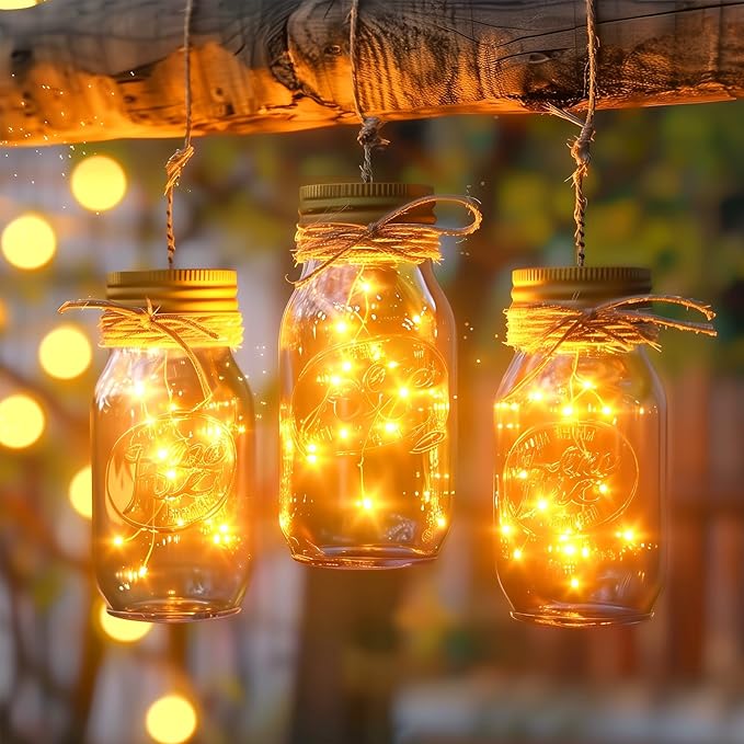 2Pack Fairy Lights Plug in, 33Ft 100 LEDs Waterproof Silver Wire Firefly Lights - Image 6