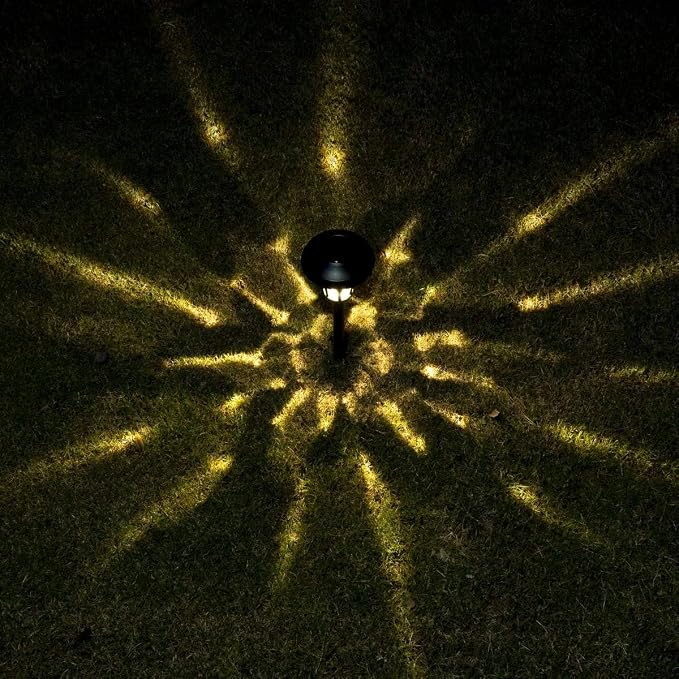 GIGALUMI 6 Pack Solar Pathway Lights Outdoor, Metal Glass & ABS Solar Landscape - Image 7