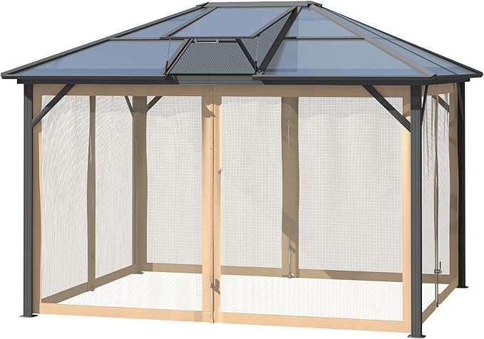 Outsunny 10' x 12' Hardtop Gazebo Canopy by Outsunny