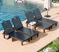 WACASA Outdoor Chaise Lounge Chairs Set of 4, Oversized Lounge Chairs by WACASA
