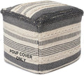 REDEARTH · UNSTUFFED Pouf Ottoman Cover Textured Cube Bean Bag Poof Pouffe by REDEARTH
