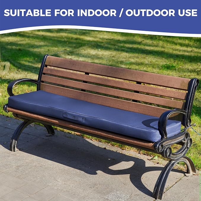 Outdoor Bench Cushions for Outdoor Furniture, Waterproof Bench Pillow, Fade - Image 7