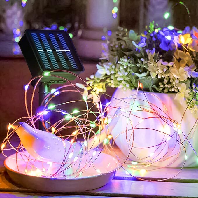 TW SHINE Multicolor Solar String Lights Outdoor, Total 80 FT 240 LED Solar - Image 7