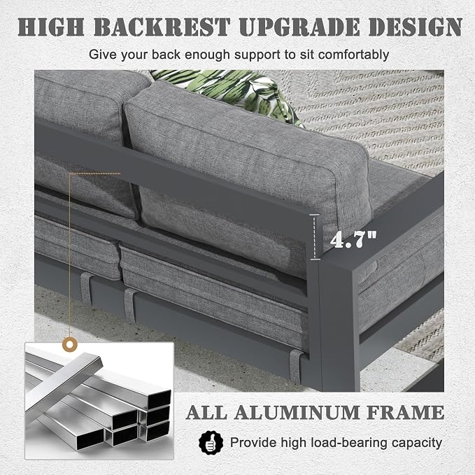 Outdoor Aluminum Furniture Set - Image 5
