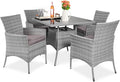 Best Choice Products 5-Piece Indoor Outdoor Wicker Dining Set Furniture by BestChoiceProducts