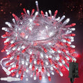 Upgraded Connectable 200 LED String Lights Indoor Outdoor, 66FT Red and White by SANJICHA