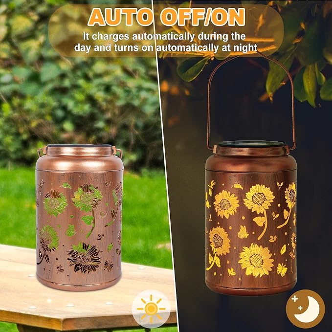 Sunflower Solar Lanterns Outdoor Waterproof, Birthday Sunflower Gifts - Image 6