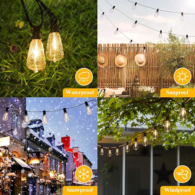 Brightever LED Outdoor String Lights 60FT - Image 5